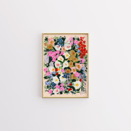 Colorful Flowers Mashup - Fine Art Print