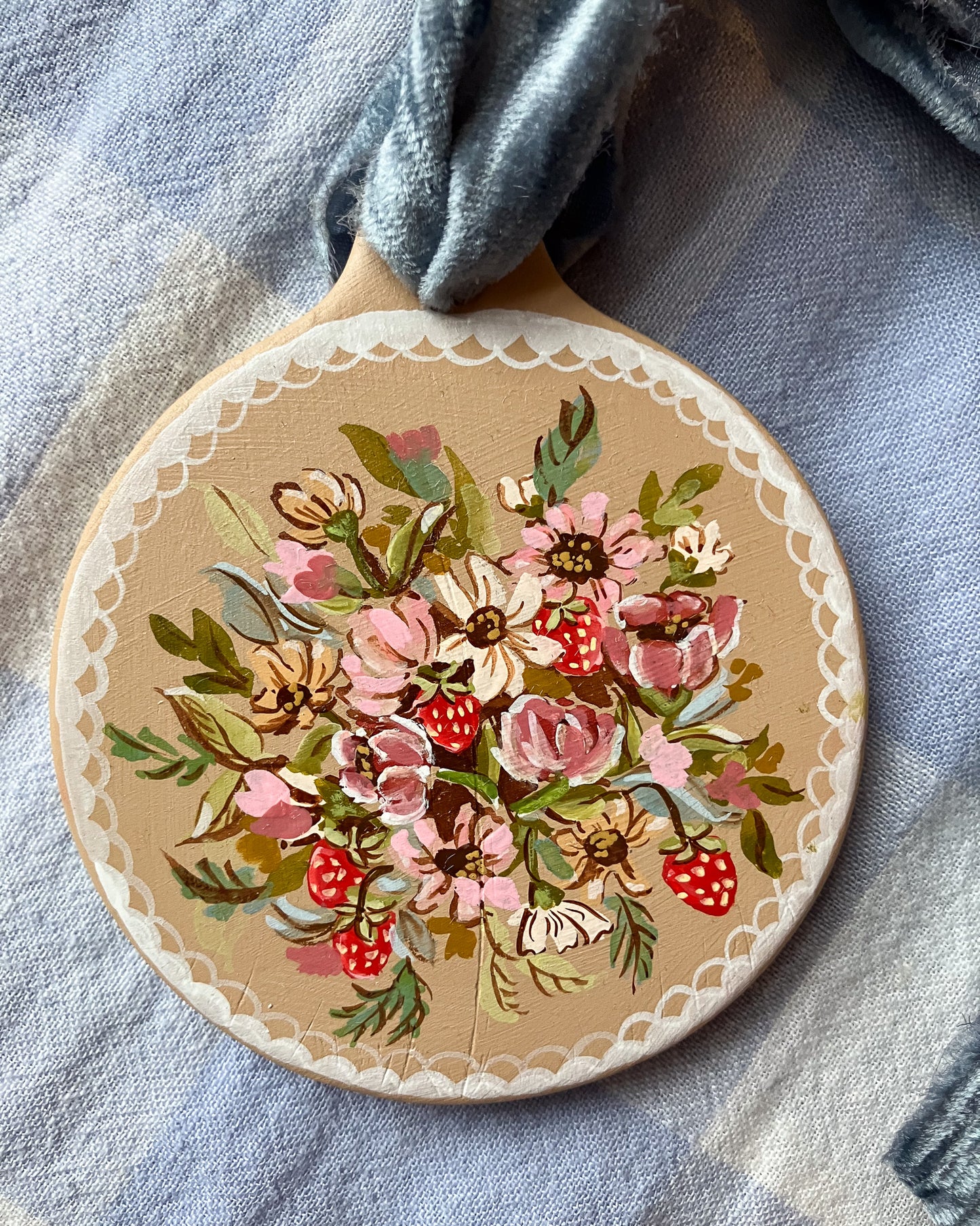 Zinnias Christmas Ornament