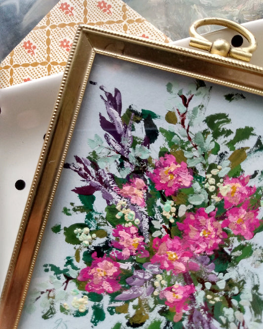 Purple Peonies - Original Painting